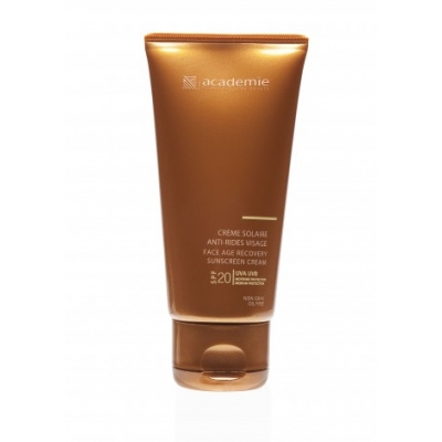 Academie Beaute Crème Solaire Anti-Rides Visage SPF20 Moyenne Protection - Face Age Recovery Sunscreen Cream Medium Protection